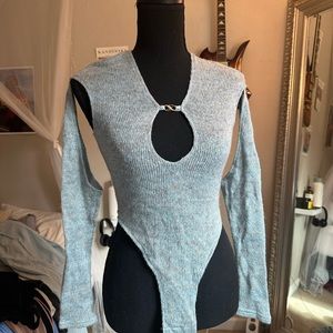 Ruve grey bodysuit size S with tags